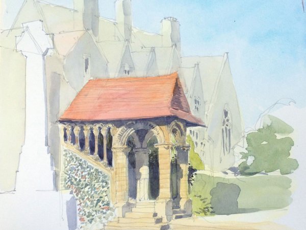 Norman Stairs | The Norman Stairs in the courtyard of Canterbury Cathedral