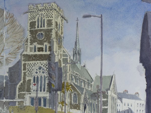 St John the Baptist | This beautiful old church sits at the squeeze, where the North Road is pinched as it goes into High Barnet