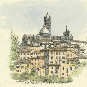 Siena Cathedral from San Domenico, Siena, Tuscany